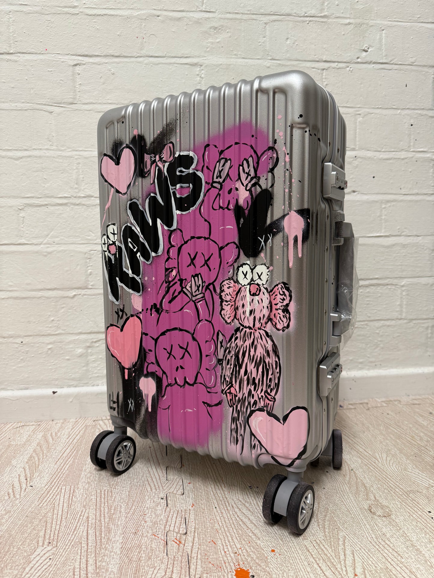Silver Custom Cabin Suitcase