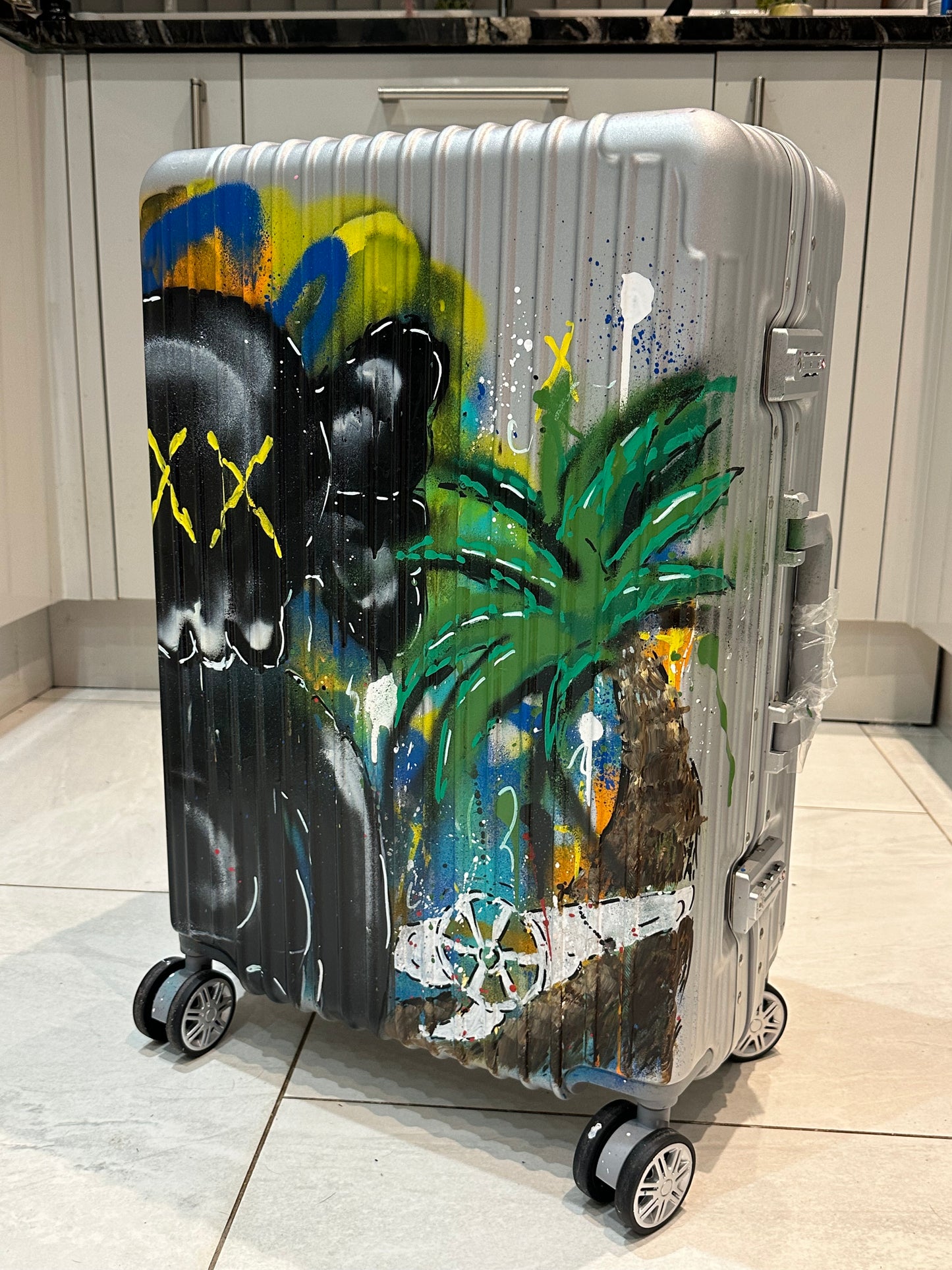 Custom Suitcase Medium (Silver)