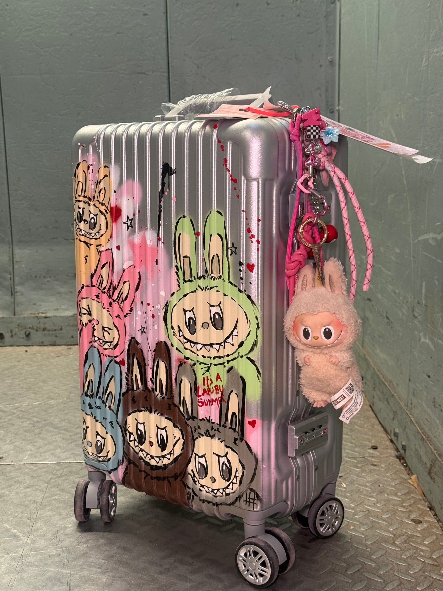 Silver Custom Cabin Suitcase