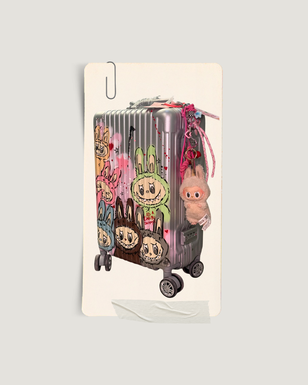 1. Custom Cabin Suitcase (Silver)