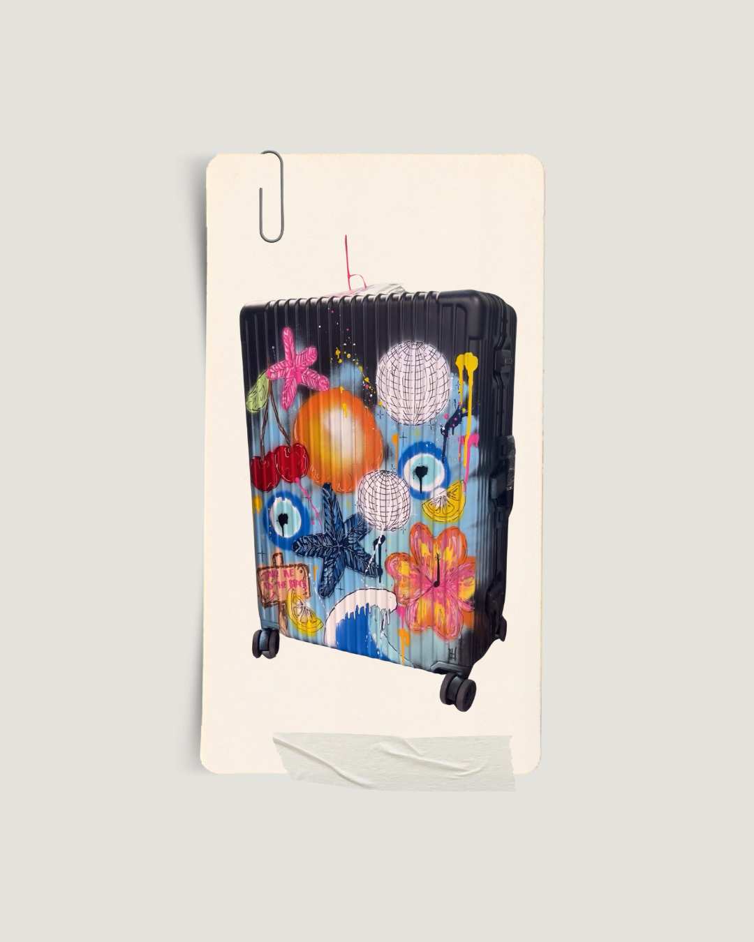 5. Custom Large Suitcase (Black)