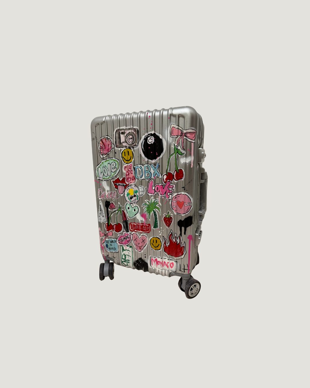 1. Custom Cabin Suitcase (Silver)