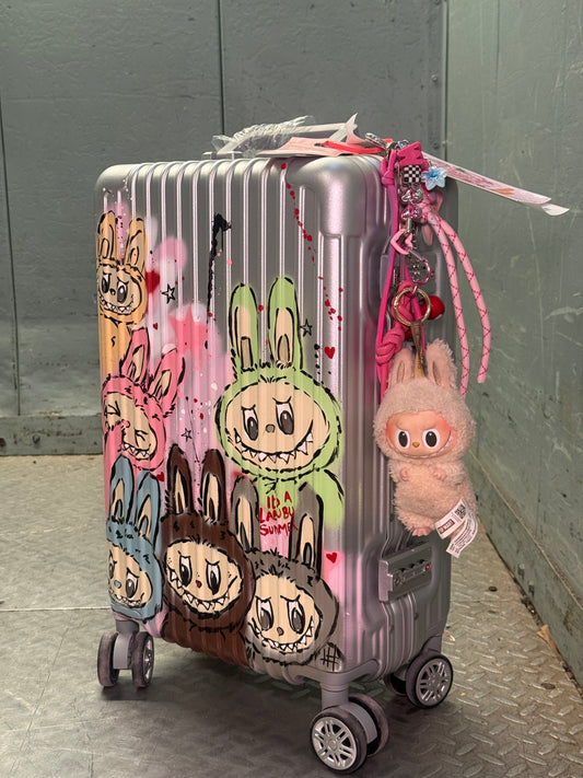 Silver Custom Cabin Suitcase